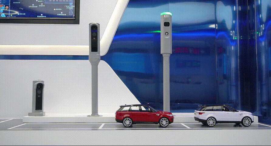 Animated urban parking guidance scenario