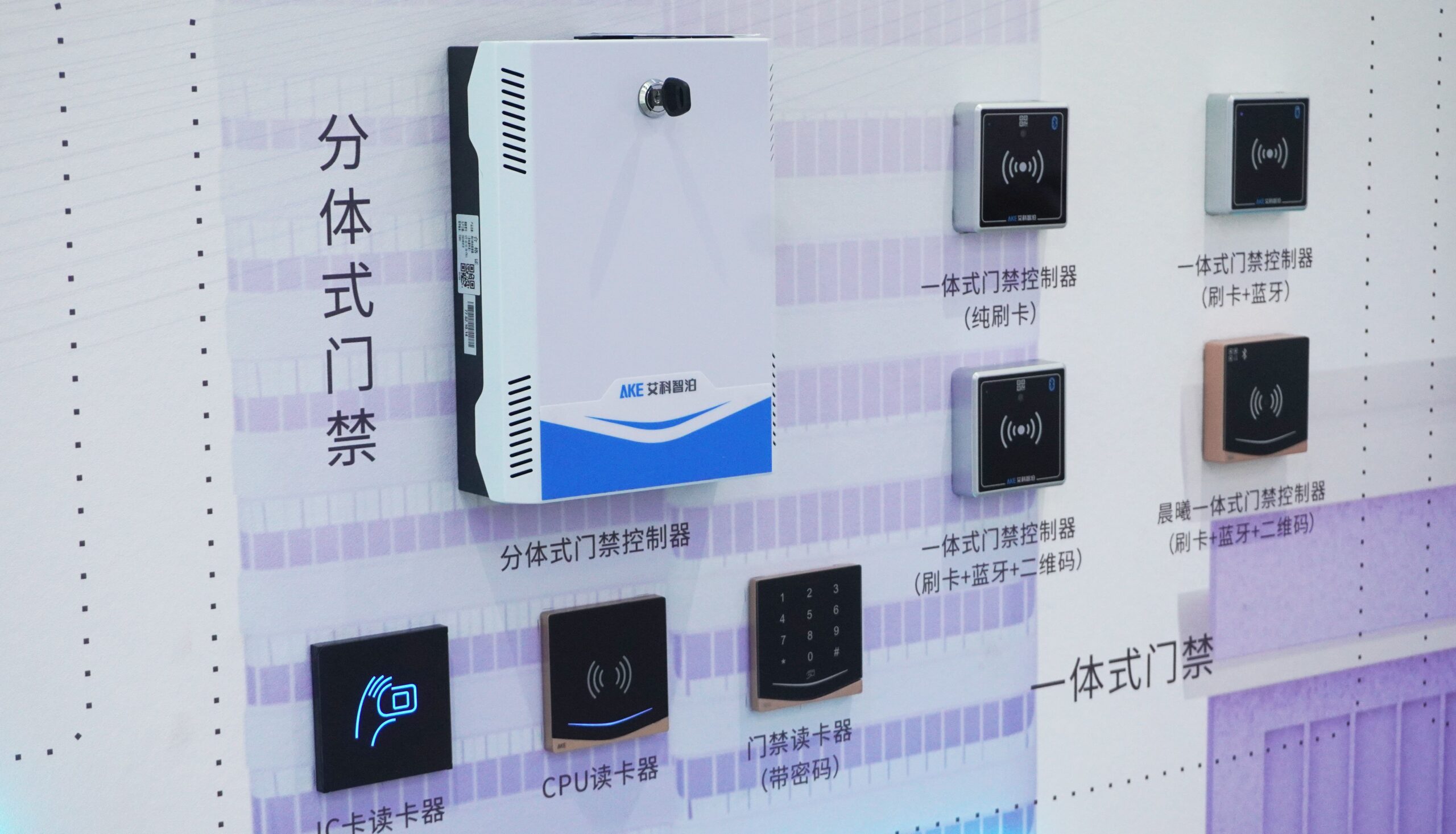 RFID access control controllers and readers