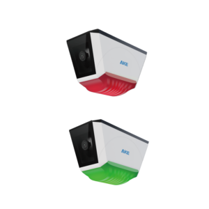 PVD20 smart parking guidance system cameras with red occupied and green vacant indicator lights