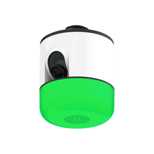 AKE PVD21 parking guidance camera with single green LED indicator showing a vacant space