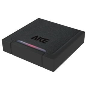 AKE RFID card reader for access control with black housing and status light