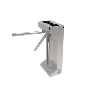 Tripod turnstile gate for access control with SUS304 stainless steel cabinet, top indicators and three-arm pedestrian entry system