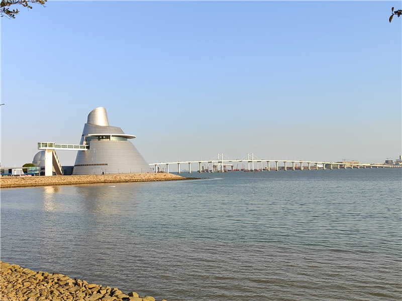 The Macao Science Center and its waterfront setting
